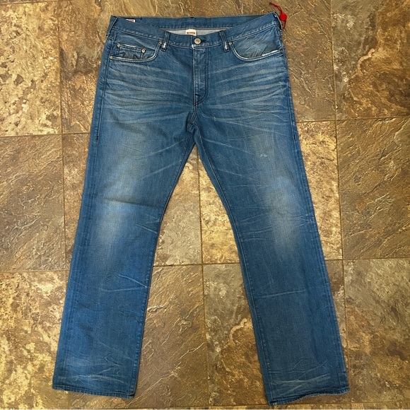 True Religion Blue Straight Jeans Classic Denim Men Size 38 - Picture 2 of 6